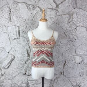 Ralph Lauren Blue Label Vintage Hand-Knit Linen Tank Sedona Sunset | S